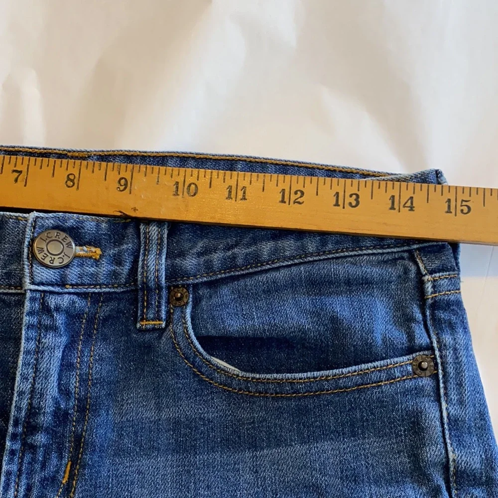 J. Crew Toothpick Medium Wash Stretch Jeans Size 27” Waist - Picture 9 of 11